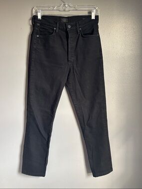 Citizens Of Humanity OLIVIA high rise slim ankle black jeans * sz 27  button fly